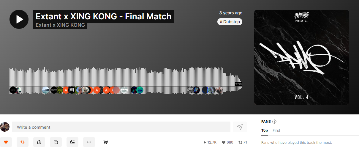 《Final Match》SoundCloud 发布页截图